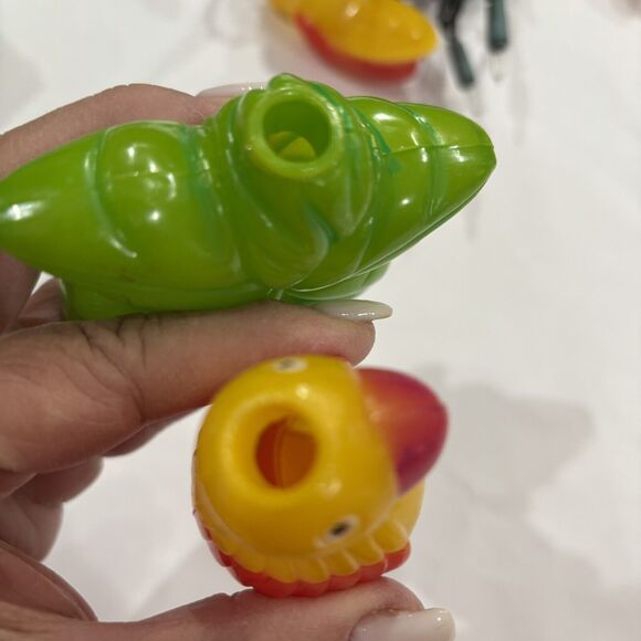 String Light Covers Parrots and Palm Trees Plastic Lot of 6 plus String Lights - Picture 4 of 5